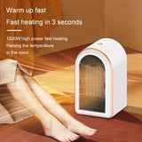 1pc 800/1200W Electric Heater, Portable Small Space Heaters With Thermostat, PTC Ceramic Heater For Office Home Indoors Use, Desktop Heaters With Overheat & Tip-Over Protection, Fast Heating Thanksgiving Halloween Christmas Gift Fall Winter Essential