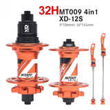 Mtb Arc Bicycle 32 Holes Cassette Bike Cubes Rear Hub 135x10 for Bmx Cube HG MS XD Freehub 1112 Speed