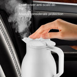 12V/24V Car Smart Mug with Temperature Control Stainless Electric Water Cup Kettle Coffee Milk Heated Vehicle Supplies