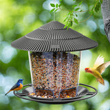 Automatic Foot Tool Outdoor Bird Feeder Hanging Nut Feeding Multiple Hole Dispenser Holder Food Container