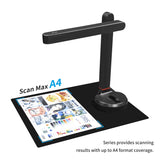 NETUM Book T101 Autofocus Document Scanner Max A4 A3 Size with Smart OCR Led Table Desk Lamp for Family Home Office