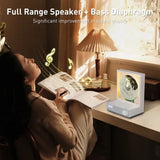 Retro Bluetooth RGB Dazzg Colour Light Rechargeable Audio CD Album Music Player Speaker Decoration Gift