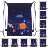 10Pcs Non-Woven Outer Space Planet Gifts Baby Shower Candy Bags Packing Backpack Birthday Party Decorations