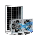 Panel 15W Pet Solar 2 High Speed DC Exhaust Fans Vegetable Shed Ventilation Fan