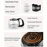 1Pc Drip Coffee Maker With 650ml/22.88oz Large Capacity Glass Carafe, Dual Usage For Coffee And Tea, Fast Brewing
