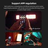 VILTROX 08X 8W RGB Lamp Full Color LED Pocket Vlog Light 2500K-8500K LCD 108Leds Battery for Live Streaming Home Studio