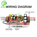 1800W 40A DC-DC Boost Step Up Power Supply Module 10-60V to 12-90V Adjustable Voltage Converter 1500W 30A 1200W 20A
