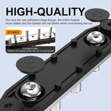 DaierTek Upgrade 275A 12V Bus Bar Battery Power Distribution Block Car Audio 12 Volt DC Busbar 4 3/8" Posts 6 x #8 Screws