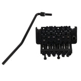 Electric Guitar Double Tremolo Bridge Assembly System for Lic Parts Replacement 1 Set (Black)