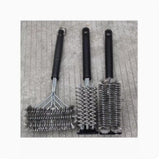 1PC Barbecue Brushes Tool with Long Handle mesh stainless brush BBQ Grill Cleaning Brush