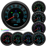 85mm GPS Speedometer Gauge With Antenna 0~200KMH 7 Color BackLight Trip ODO COG Odometer+Turn Light for Marine Car 12V 24V