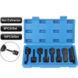 8/10PCS Set Car Repair Removal Tools Wrench Bar Hexagonal Socket Inside The Wind Cannon Universal Automotive Accessories