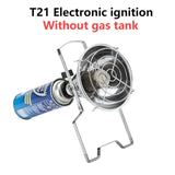 Mini Electronic Ignition Outdoor Heater Small Sun Portable Heating Stove Without Gas Tank For Camping Fishing