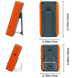 BBQ Dual Probe Temperature Monitor HD HTN Digital Backlight Display Screen 490Ft Wireless Connection Orange For Outdoor BBQ