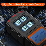 4 In 1 Monitor, Rechargeable Detector Air Quality Tester, High Accuracy Sound Light Vibration Alarm LCD Display