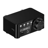 Bluetooth 5.0 Amplifier U-disk TF Card Playback Stereo Digital Sound Amp, Sier, Power Adapter, US Plug