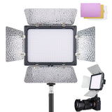 3200K-6500K Video Light Panel Led-300 Pro Led Bi-Color Photography Lighting Panel Camera Photo Studio Fill Lamp with Charger