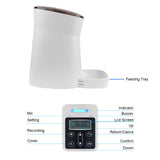 Fixed Time Amount Of Food 4L Pet Dispenser Travel Supply Automatic Dispenser For Cat And Dog New Pet Feeder Smart Slow Feeder