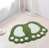 Super absorbent ultra-fine fiber carpet with anti slip backrest, soft and comfortable gray carpet, bathroom decoration, 1 piece