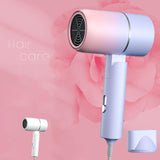 Portable Mini Folding Hairdryer - 750W with Carrying Bag, Anion Care, 220V-240V for Home, Travel & Dorm