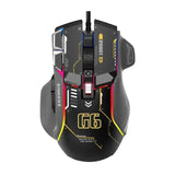 G6 Mouse Wired 128000DPI ChipA826 RGB ro-programmable Ergonomic design superior for Gaming and Work
