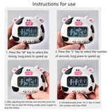 Kitchen Timer,Countdown Timer,Digital Timer,LCD Large-Screen Visual Clock,For Cooking Bake Sport Game