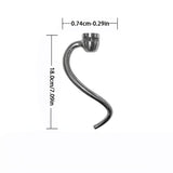 1pc Dough Hook Replacement For KitchenAid 5 Qt - 6 Qt Bowl-Lift Stand Mixer, Stainless Steel Kitchen Aid Spiral Dough Hook