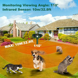 Solar ultrasonic animal - outdoor waterproof pest repellent with M sensor