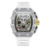 2022 New Luxury Men's Watch ONOLA Unique Fashion Diamond Inlaid Design Automatic Mechanical Waterproof Tape Watch Men