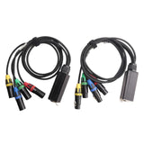 1 Pair Extender 3-Pin Multi Network Stage, XLR Male And Female Cable Stage Audio RJ45