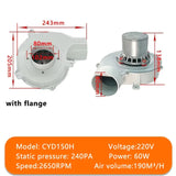 60W High Temperature Resistant Biomass Pellet Stove Induced Draft 220V Small Silent Fireplace Exhaust Centrifugal Fan