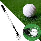 Golf Ball Pick Up Retriever Grabber Tool Putter Grip Practical