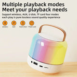 Y6 Wireless Dual Microphones Karaoke hine KTV DSP System Bluetooth 5.3 PA Speaker HIFI Stereo Surround RGB LED Light