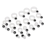 Pack of 22 piece Guides Silicone Ceramic Eyes Fishing Rod
