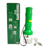 Flashlight Style Plastic Grass Grinder Type-C Charge Electric Mills Crank Spice Crusher for Grinding Tobacco Smoking Accessories