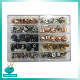 100pcs/box Steel Box Assort Size Watches Parts Replacement Watch Crown for Watchmaker Repair