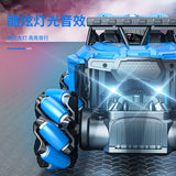Music Light Drift Rotary Charging Remote Control Car Children's Electric Toy 4WD Off road Climber