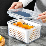 Refrigerator CA, fresh fruit and vegetable organizer, drainage basket, lighting container, storage room, kitchen organizer