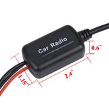 DAB/FM/AM 12V Active Gain FM Car Radio Antenna Signal Amplifier