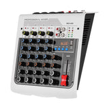 Mix-400 Audio Mixer Professional Sound Table Wireless Audio Mixer 6 Channel Live Studio Power Mixing Amplifier Console Usb Mp3