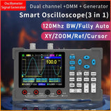 DSO3D12 3in1 Dual Channel Oscillometer Signal Generator hine 120Mhz Bandwidth 250MSa/s Sampg Rate Oscilloscope Multimeter
