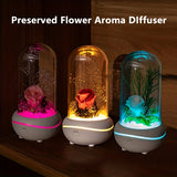 1pc Colorful Atmosphere Light Preserved Flower Aromatherapy Machine, Portable Air Purifier, The Best Holiday Gift For Women