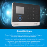 433MHz Wireless WIFI + GSM Auto-dial Alarm Security System with LCD Display, Door & PIR Motion Sensor, Phone APP Remote Control.