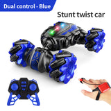 Remote control twisted gesture sensing light music drift double-sided off-road stunt children's toy car