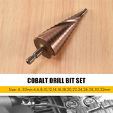 M35 HSS Co Step Bit Cobalt Cone Drill Bits 4-32Mm Wood Stainless Steel Metal Hole Saw Tool Set Hex