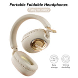 Bluetooth 5.1 Cartoon Headphone Flash Light Cute Headphones Wireless Mic LED Kids Girls Stereo Phone Music Headset Gamer