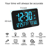 Tuya WiFi Intelligent Thermometer Hygrometer Desktop Clock - LED Display, Support WIFI Auto-Calibration for Home, School, Warehouse.