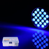 Car R134A R12 Air Conditioning A/C System Leak Test Detector Kit 28 LED Flashlight Protective Glasses UV Dye Tool Set