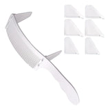 1 Set Positioning Comb Salon Hairdressing Clipper Curved Comb For Men Hair Styling Tool White