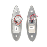 2Pcs Red Green LED Boat Navigation 12-24V Waterproof Saig Signal Lamp Marine Yacht Warning Light Side Marker